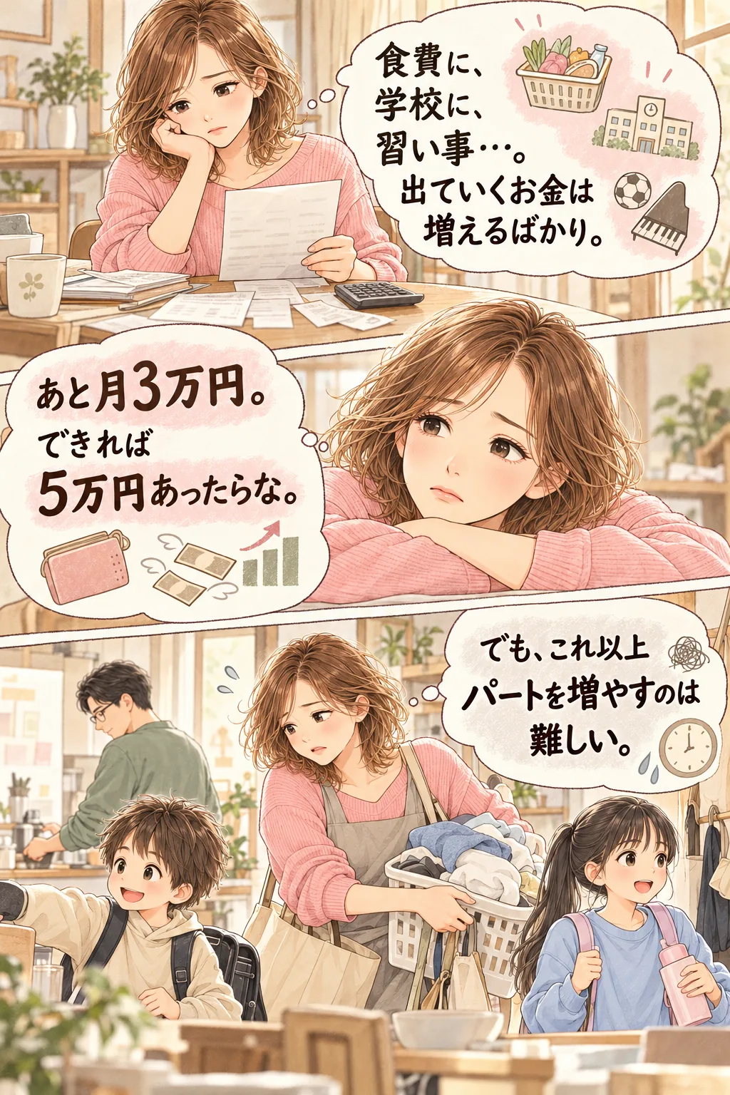 あと少しあれば（P／2コマ）